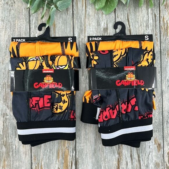 Men’s Garfield Graphic Print Boxer Briefs Underwear 2, 2-Pack, Size S - Picture 1 of 7